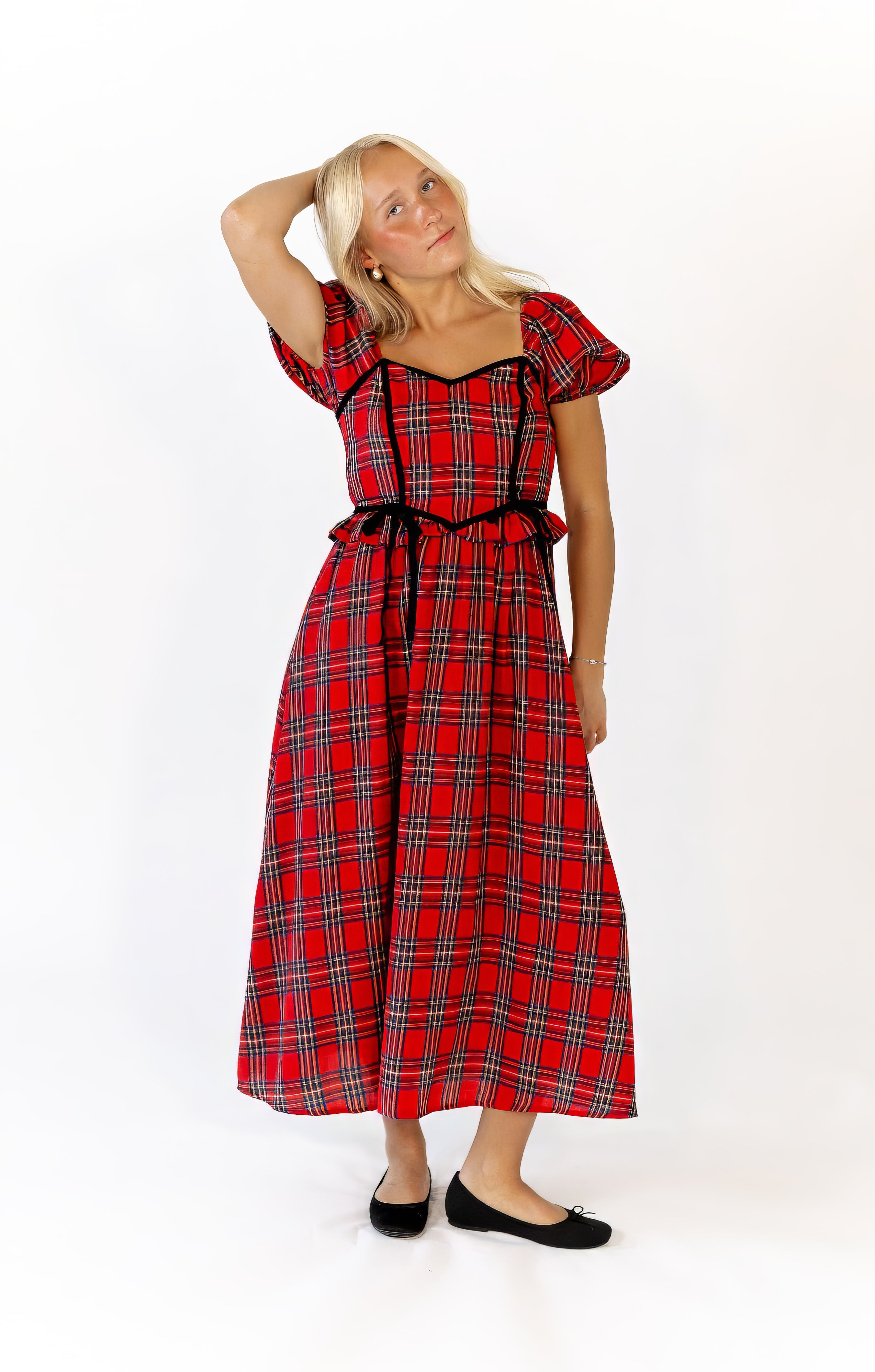 Jacques Plaid Midi Dress