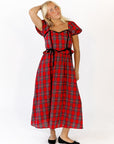 Jacques Plaid Midi Dress