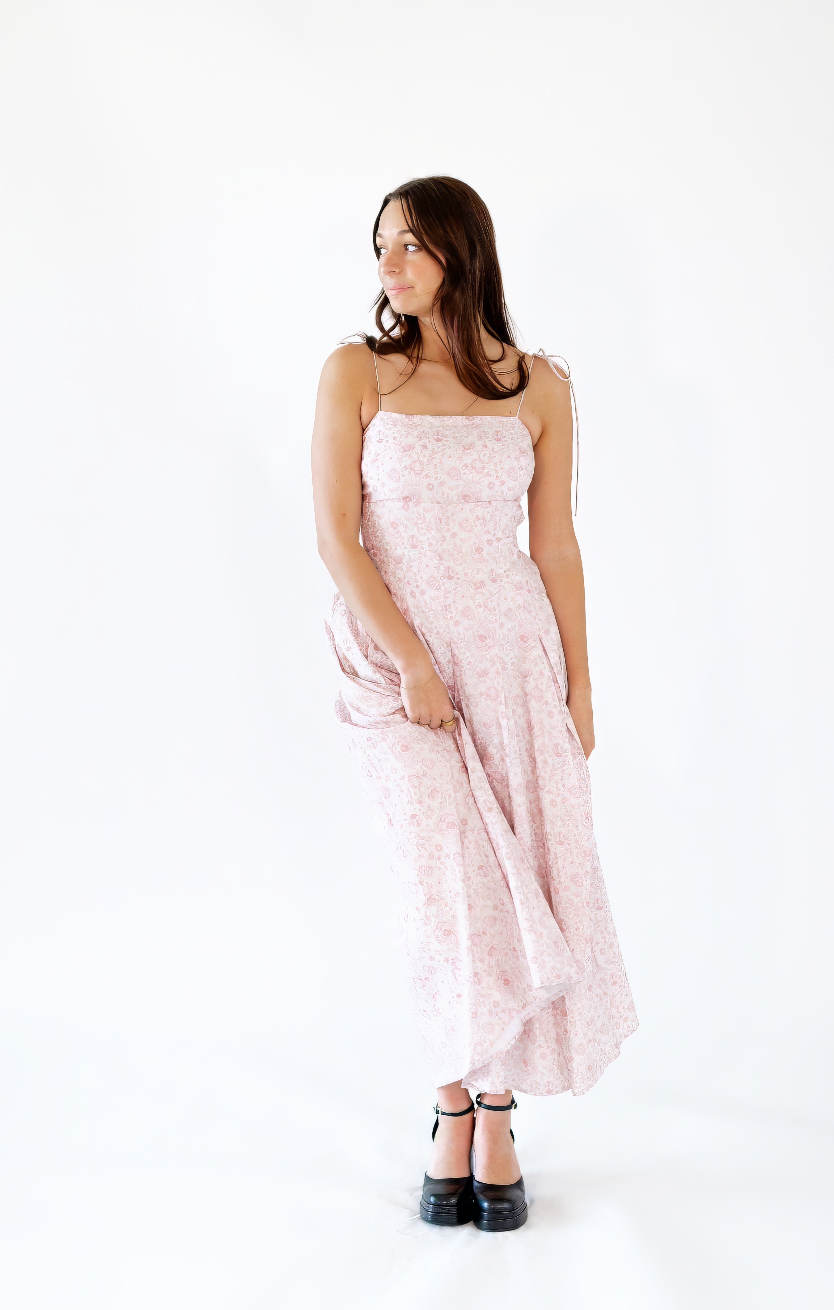 Ellina Dusty Floral Maxi Dress