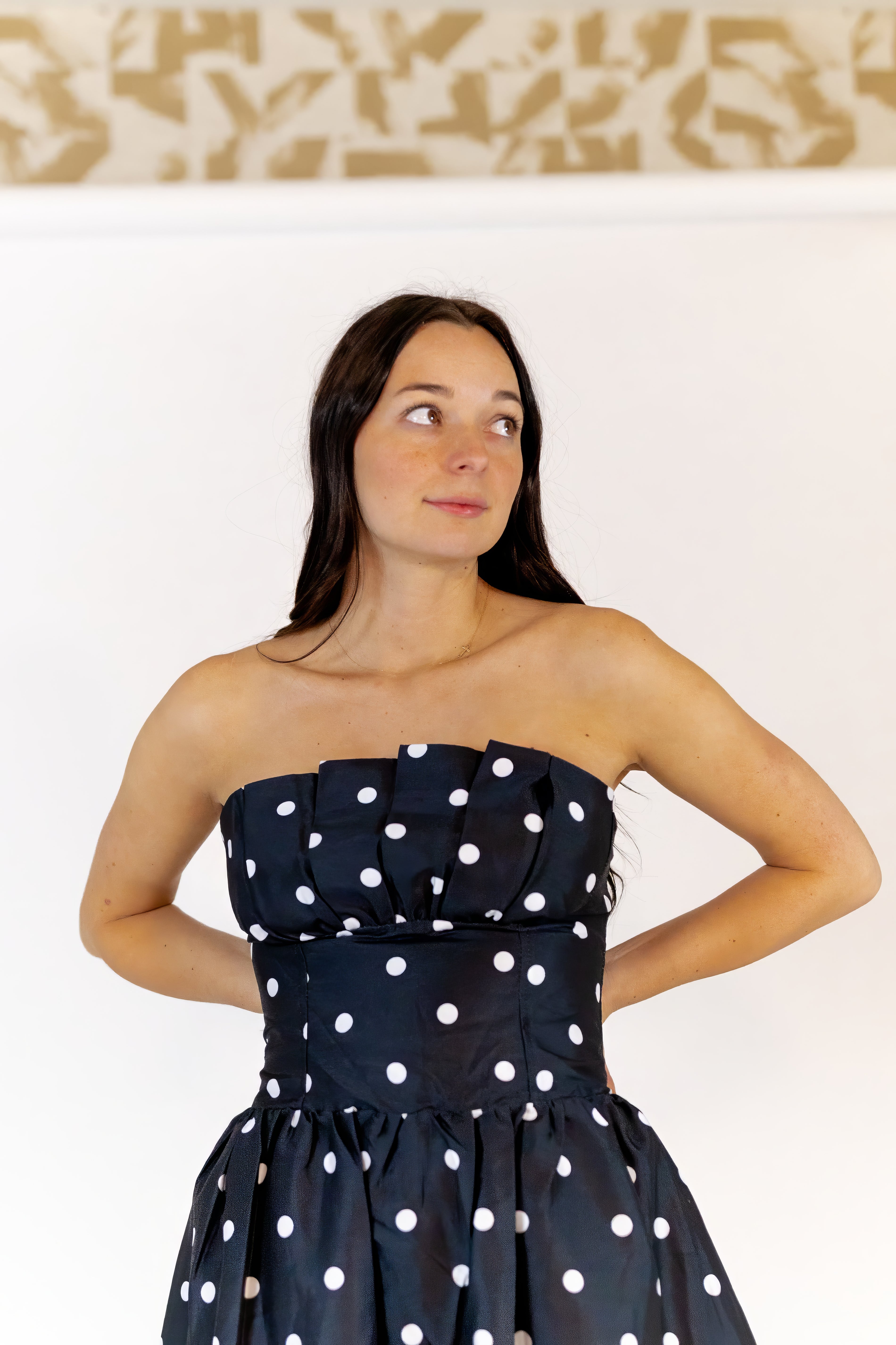 Jade Polka Dot Dress