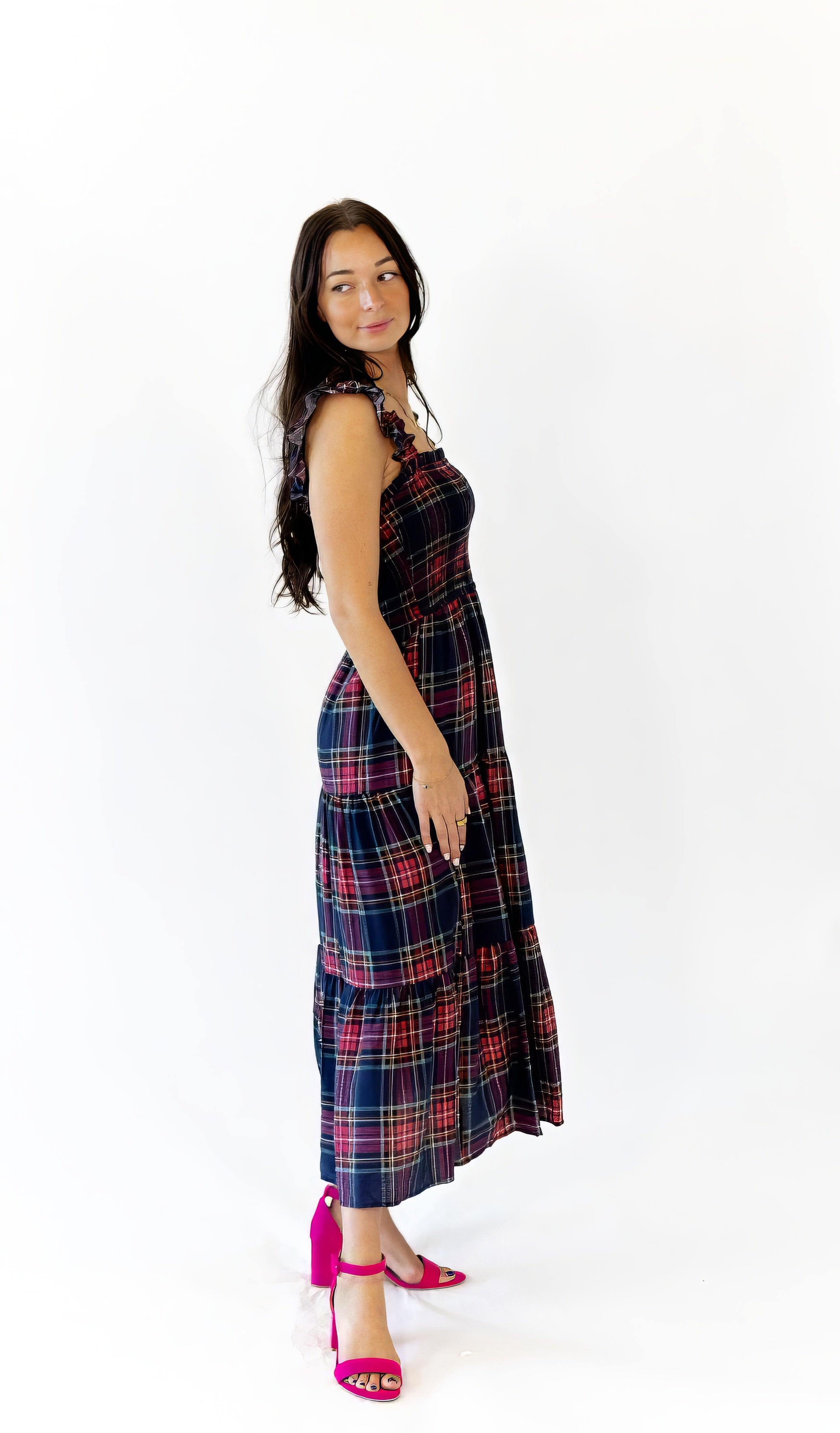 Lea Plai Midi Dress
