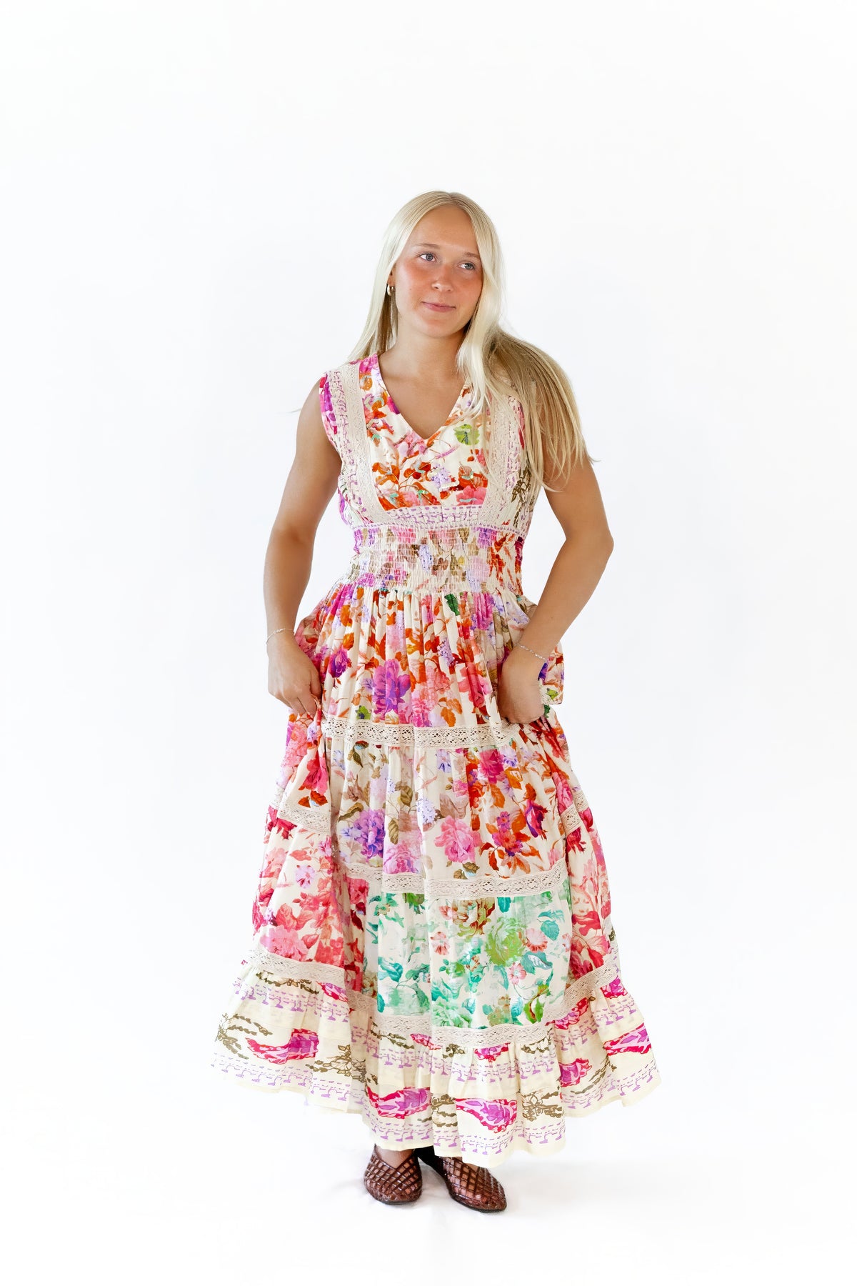 Rosie Smocked Maxi Dress