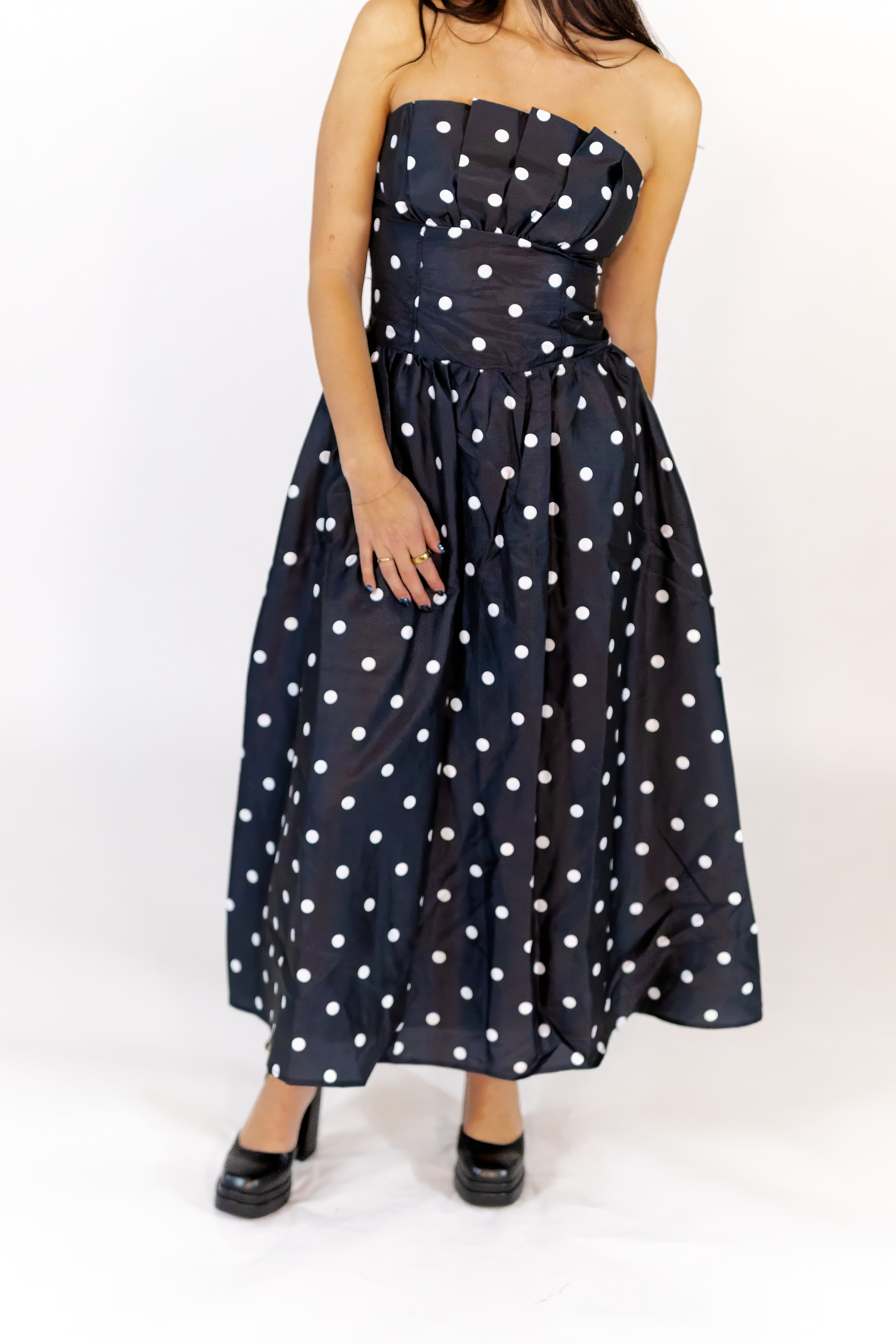 Jade Polka Dot Dress