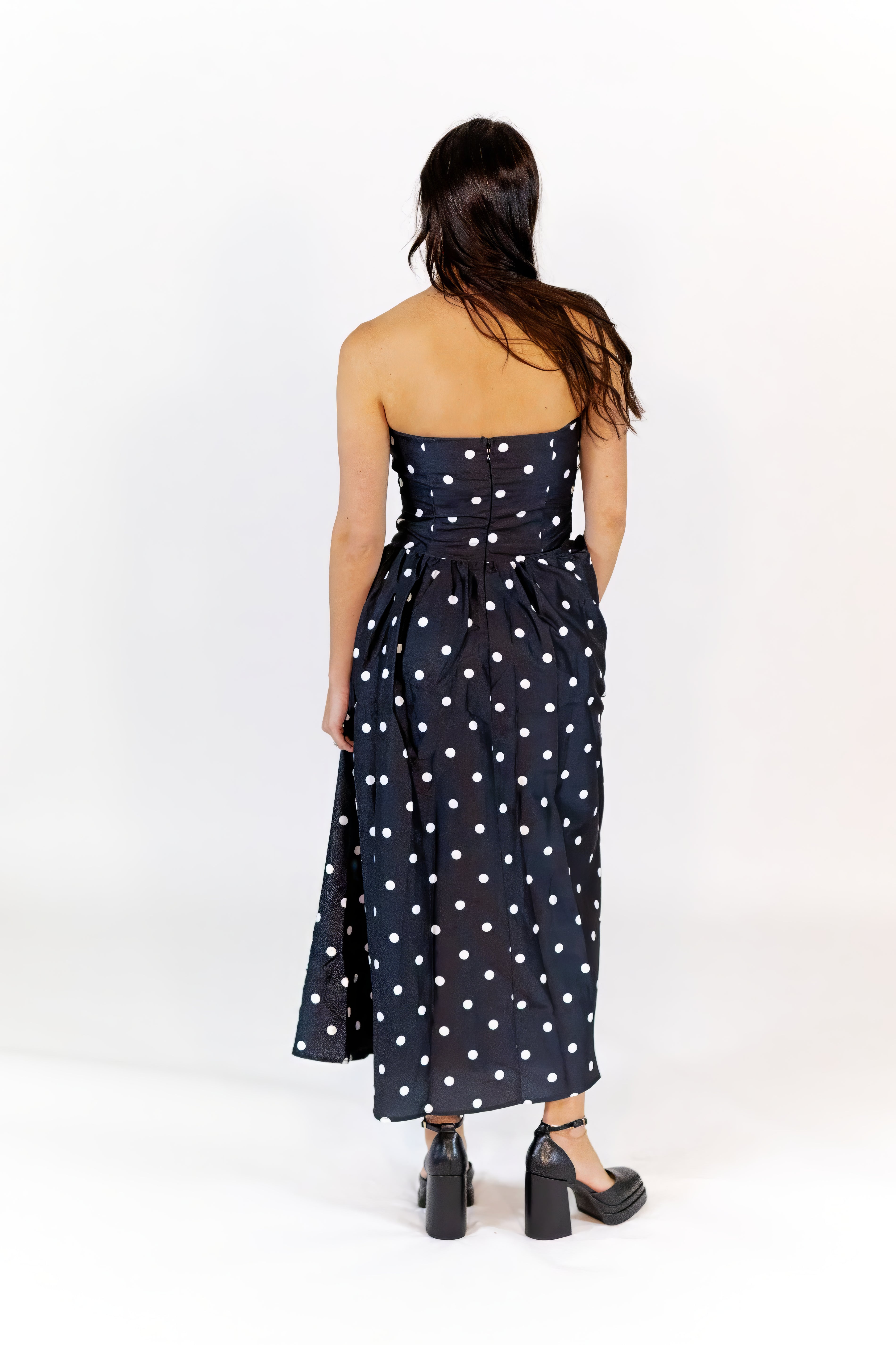Jade Polka Dot Dress