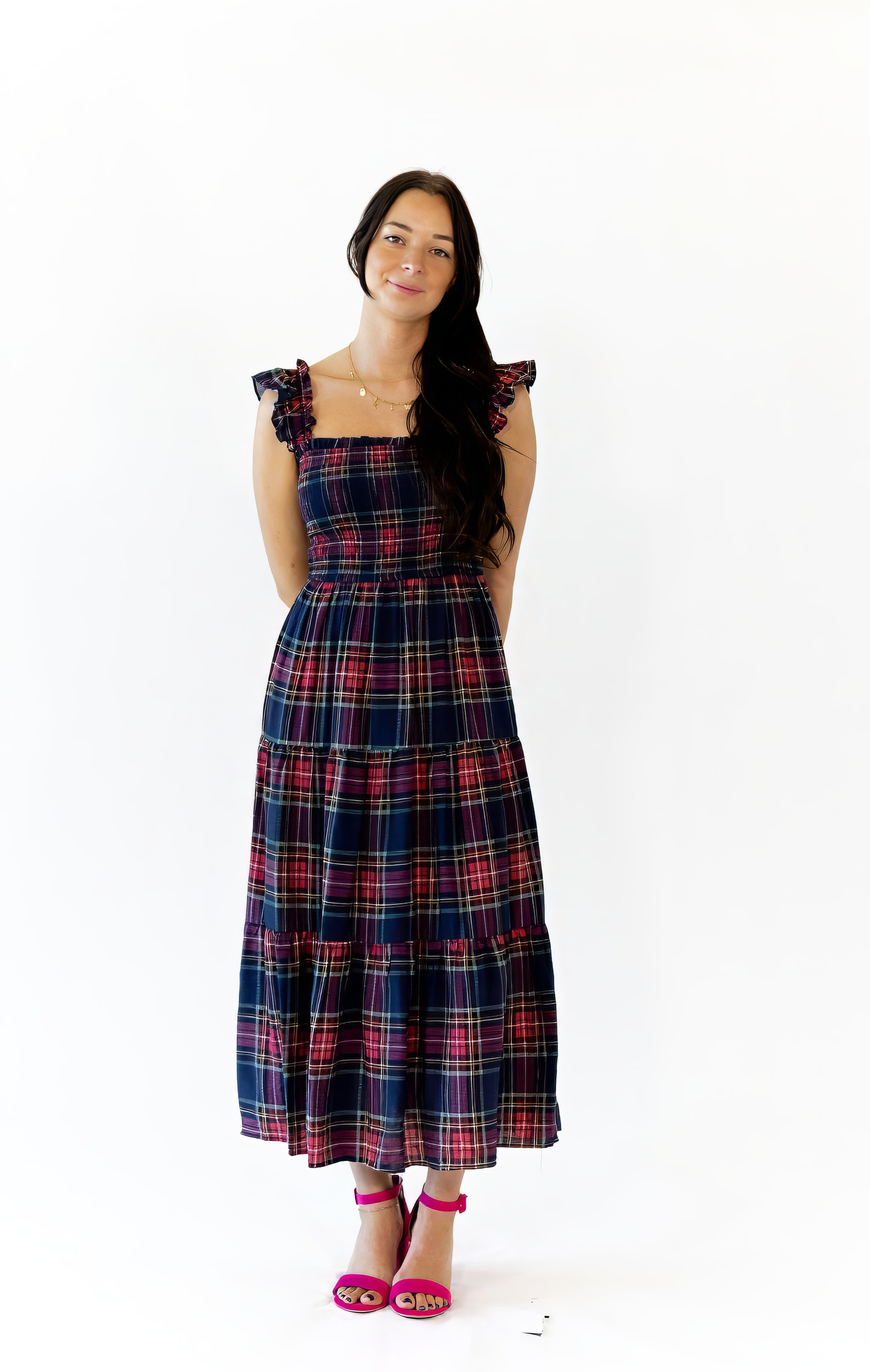 Lea Plai Midi Dress