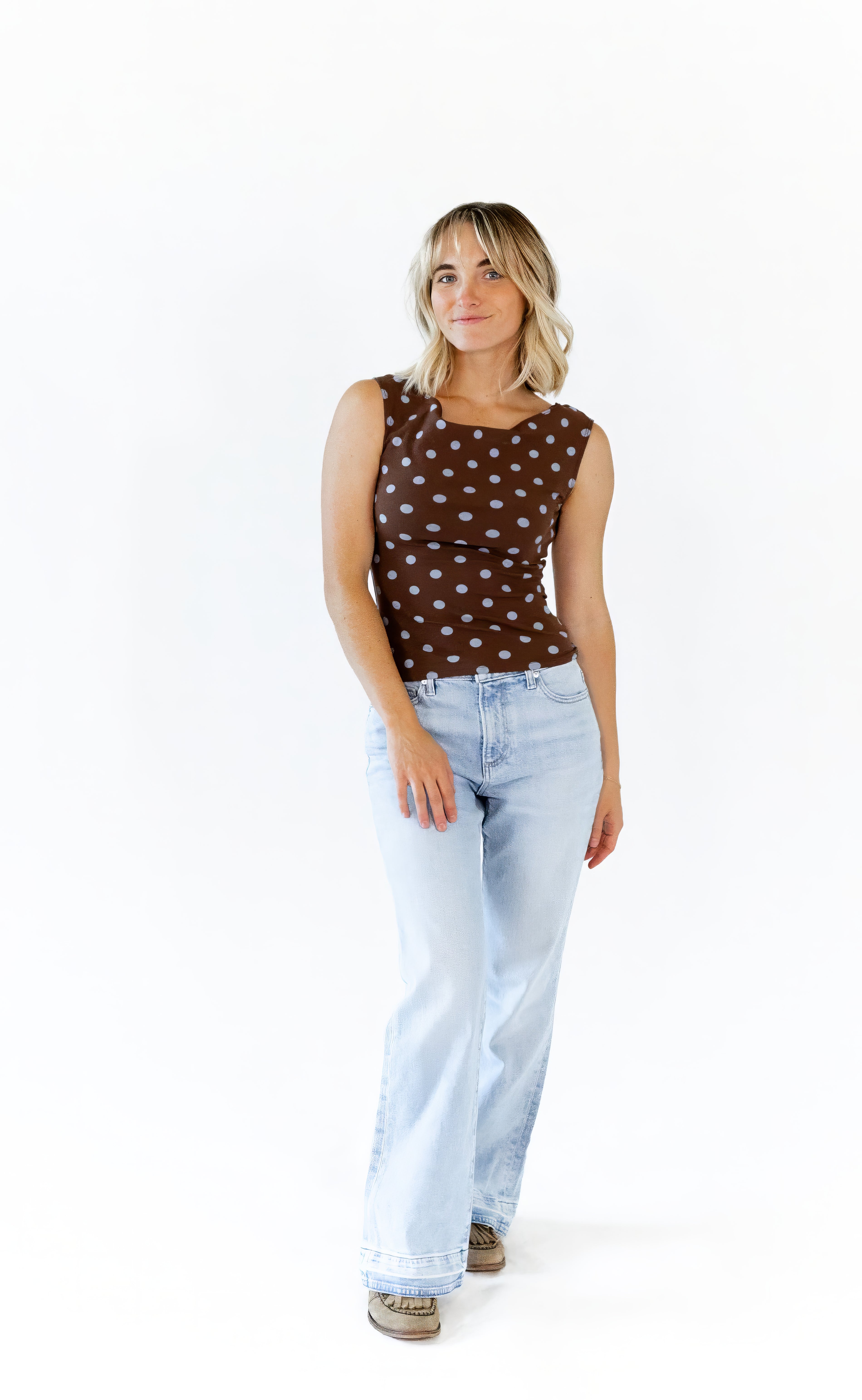 Amaris Polka Dot Top