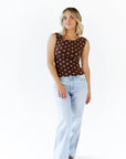 Amaris Polka Dot Top