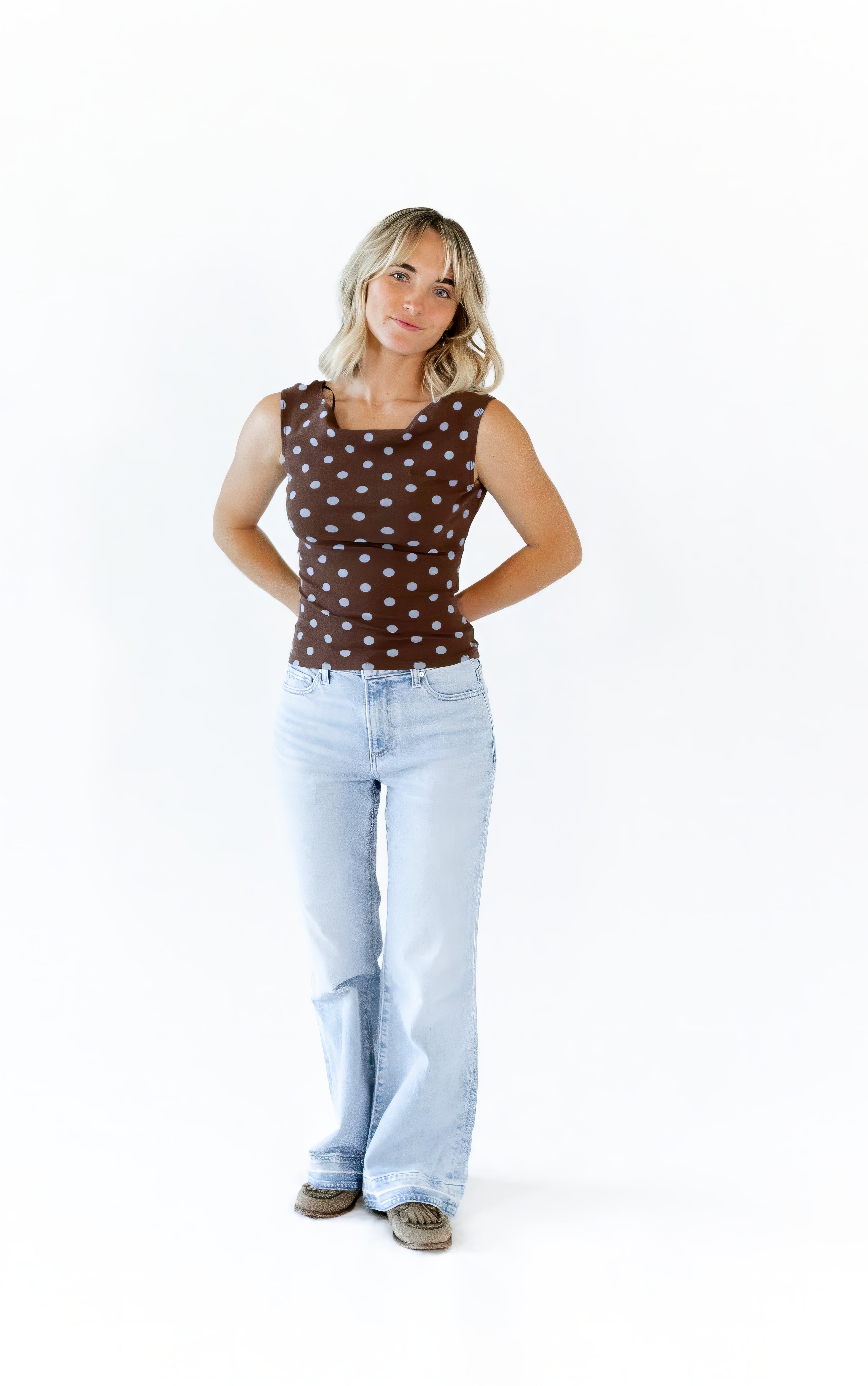 Amaris Polka Dot Top