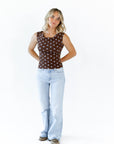 Amaris Polka Dot Top