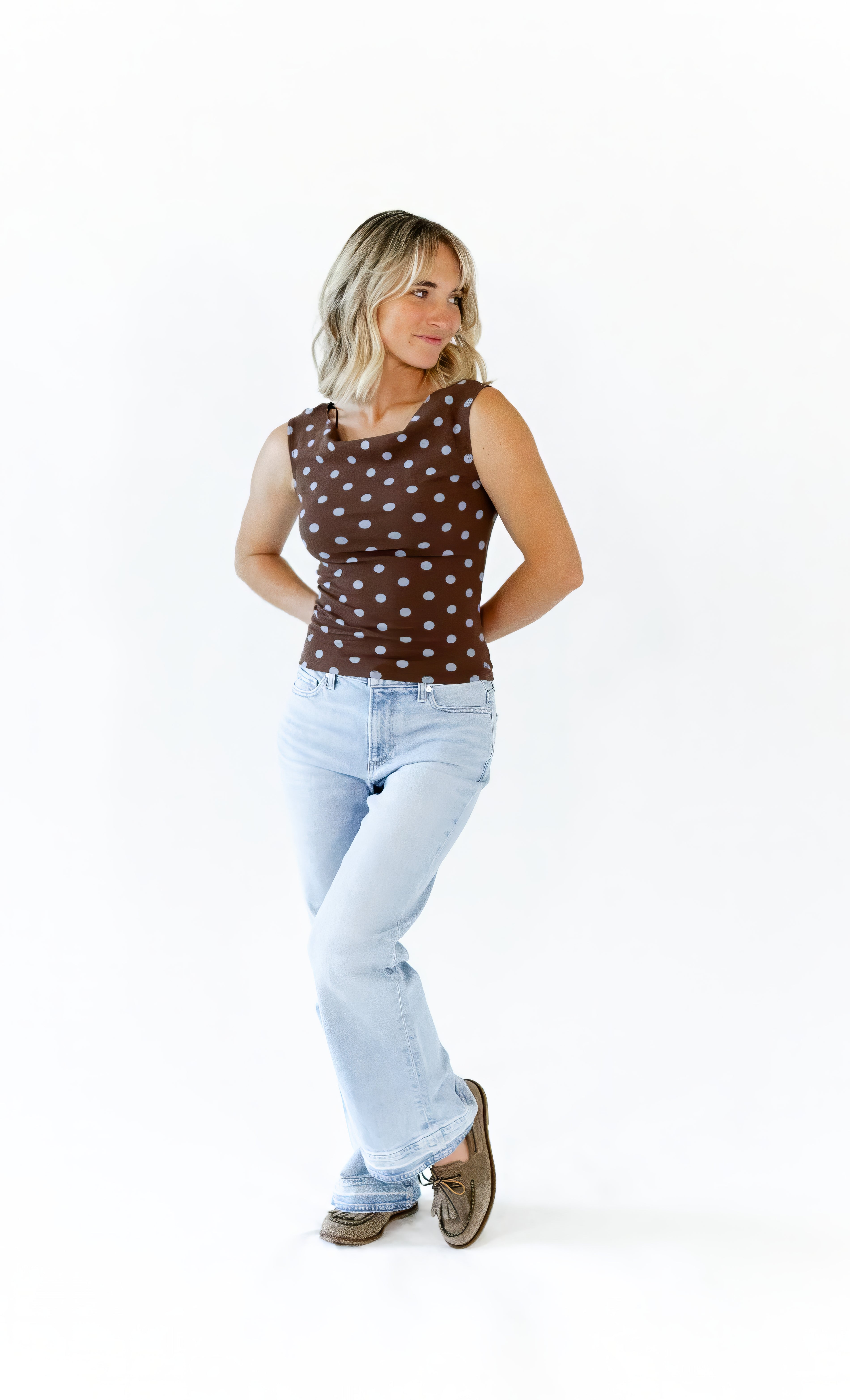 Amaris Polka Dot Top
