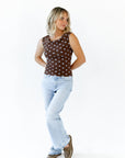 Amaris Polka Dot Top
