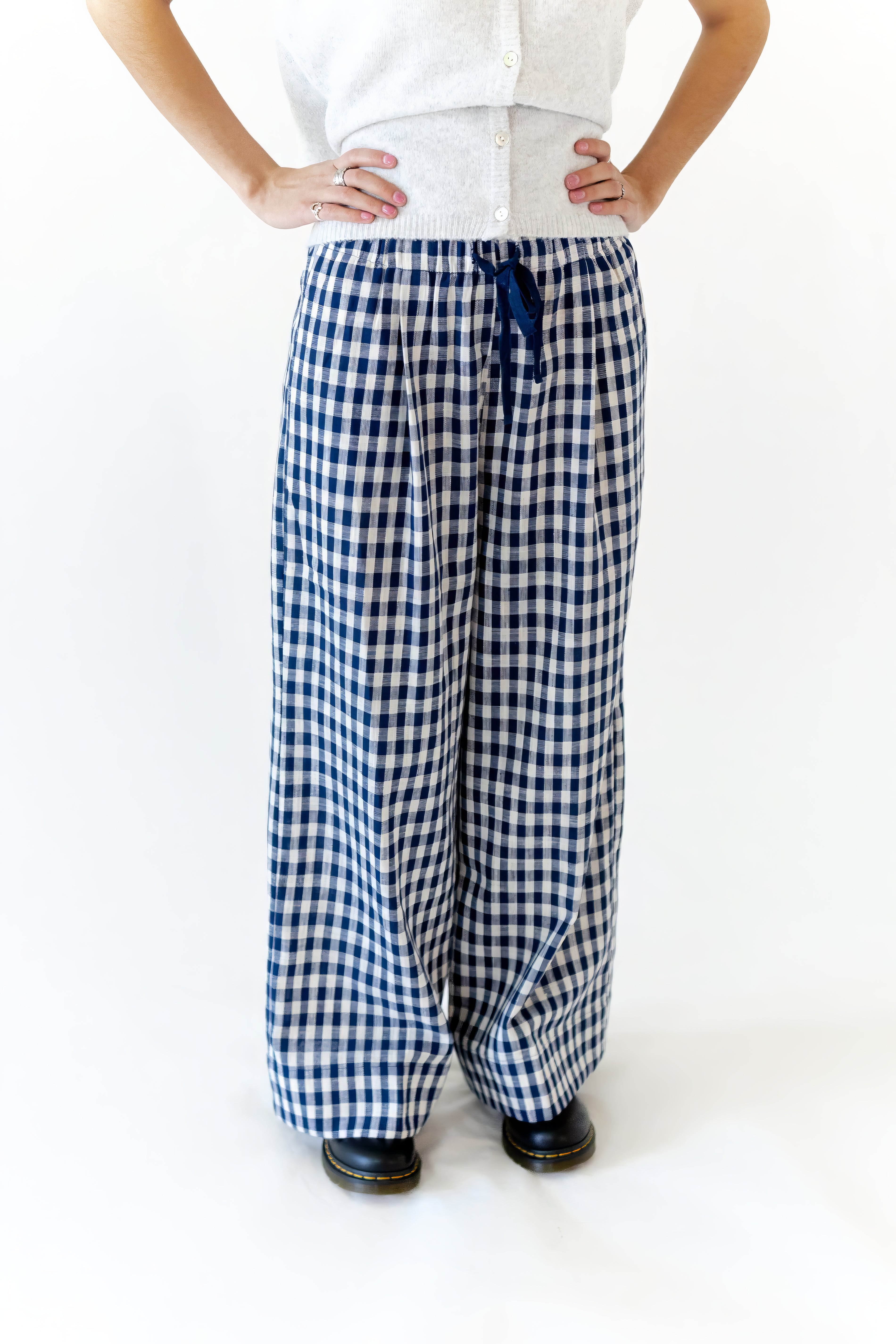 Emma Plaid Wide Leg Pants