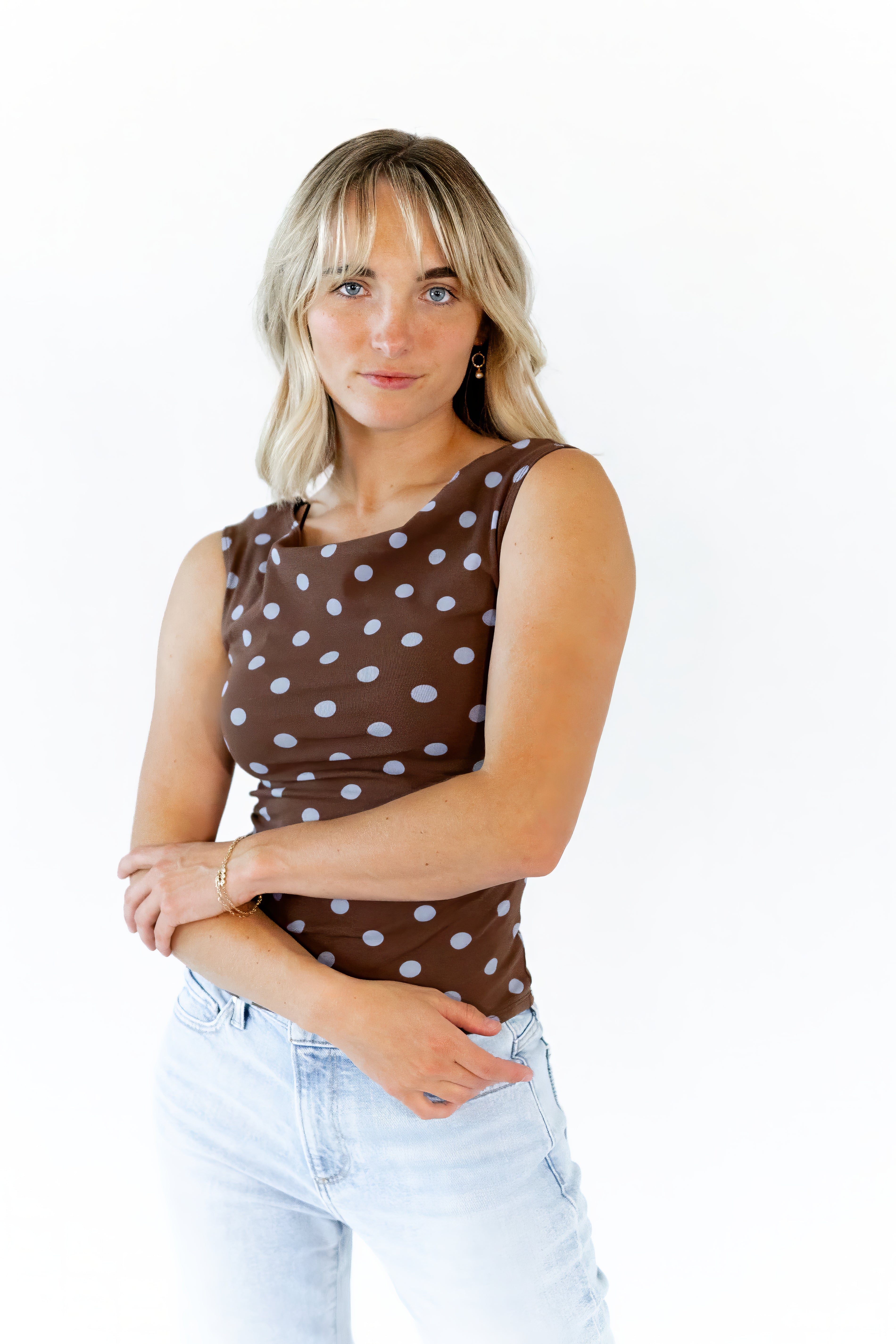 Amaris Polka Dot Top
