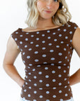Amaris Polka Dot Top