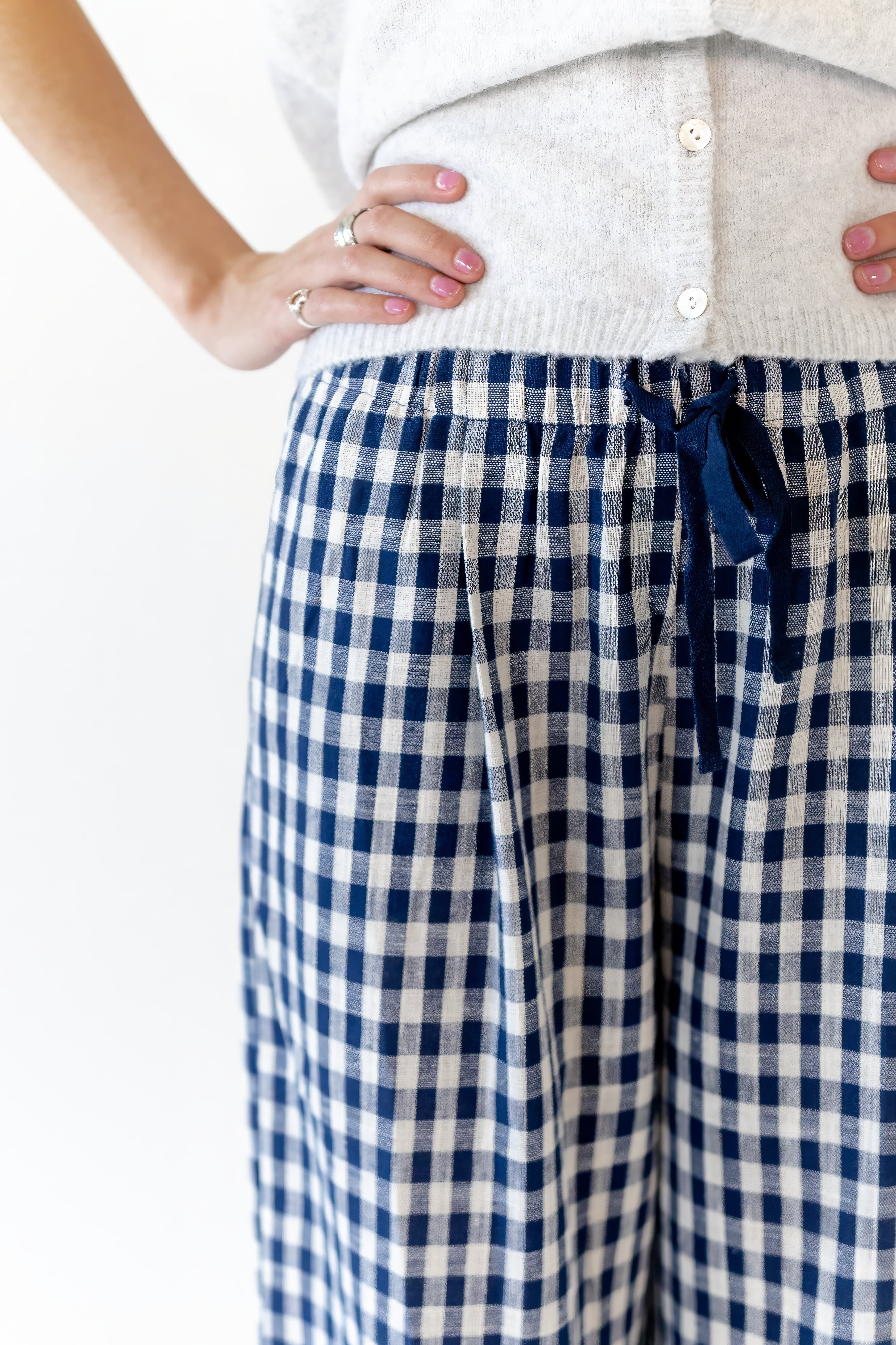 Emma Plaid Wide Leg Pants