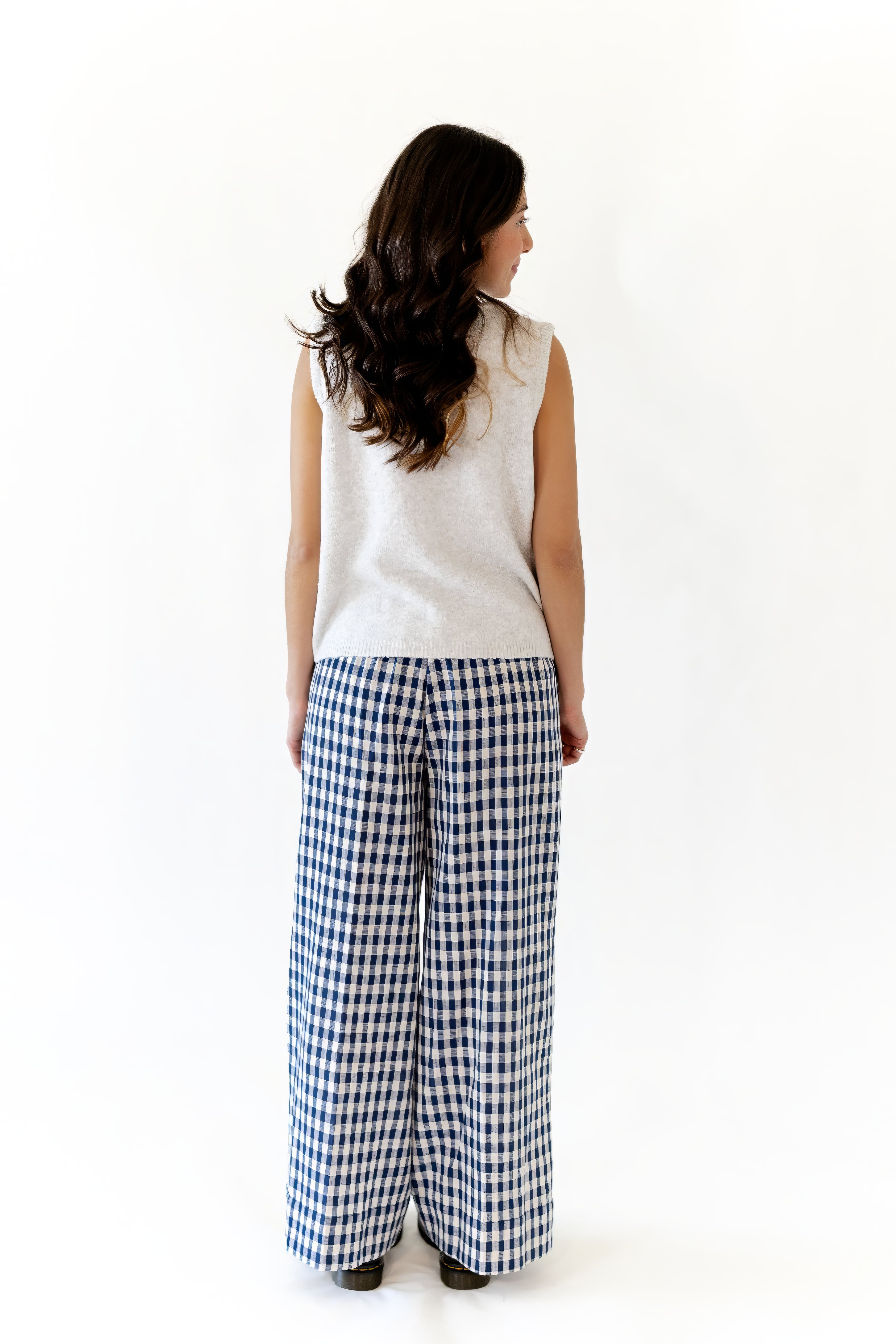 Emma Plaid Wide Leg Pants