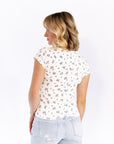 Miller Pointelle Floral Tee