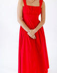 Nitsan Rouched Red Dress