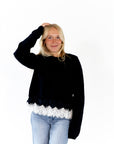Susana Lace Trim Sweater