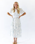Jojo Split Neck Midi Dress