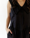 Edith Drop Waist Midi · Black