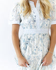 Jojo Split Neck Midi Dress