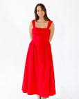 Nitsan Rouched Red Dress