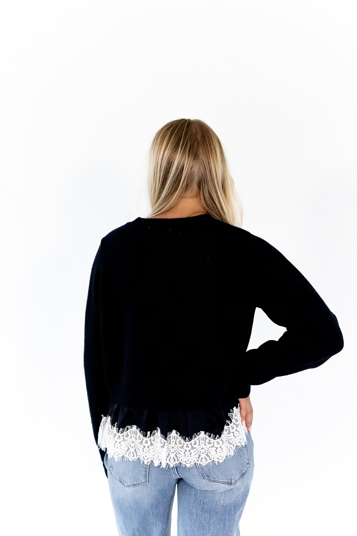 Susana Lace Trim Sweater