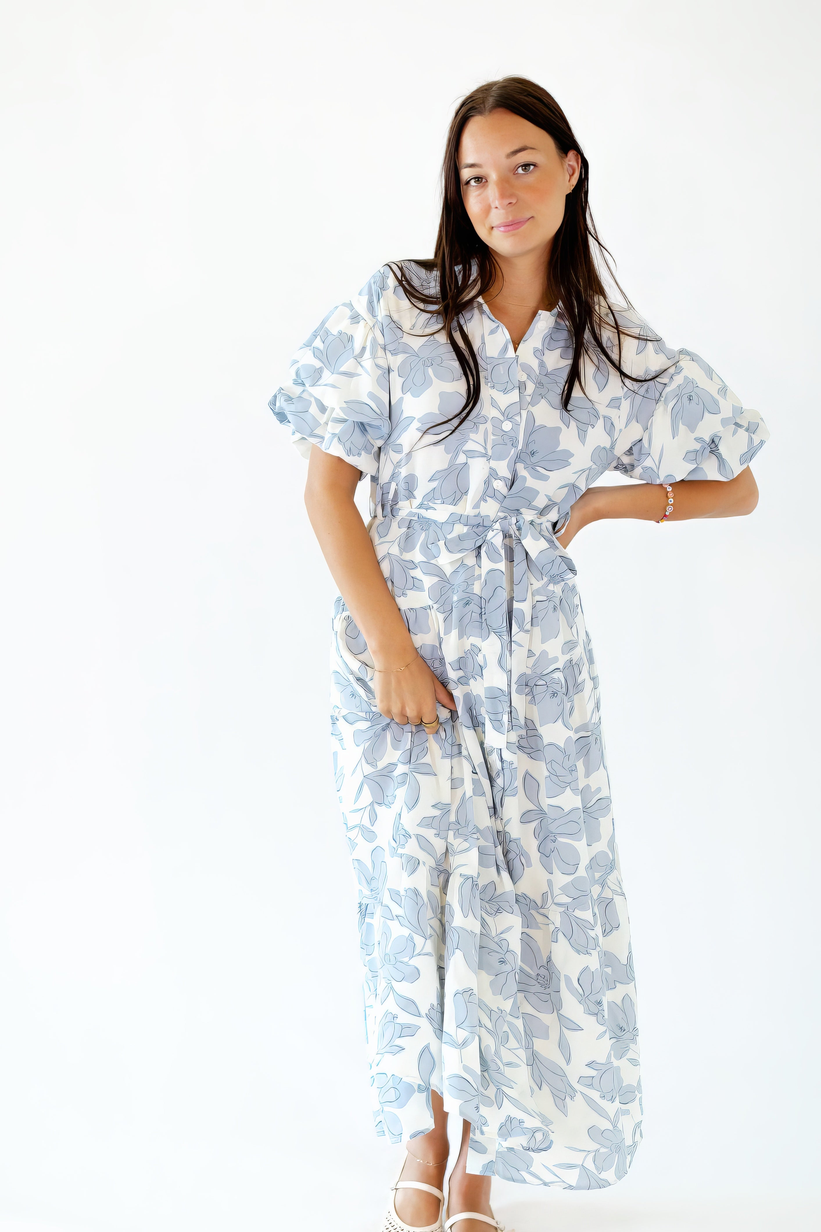Poppy Floral Shirt Dress