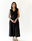 Edith Drop Waist Midi · Black
