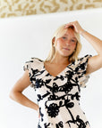 Ralphie Embroidered Midi