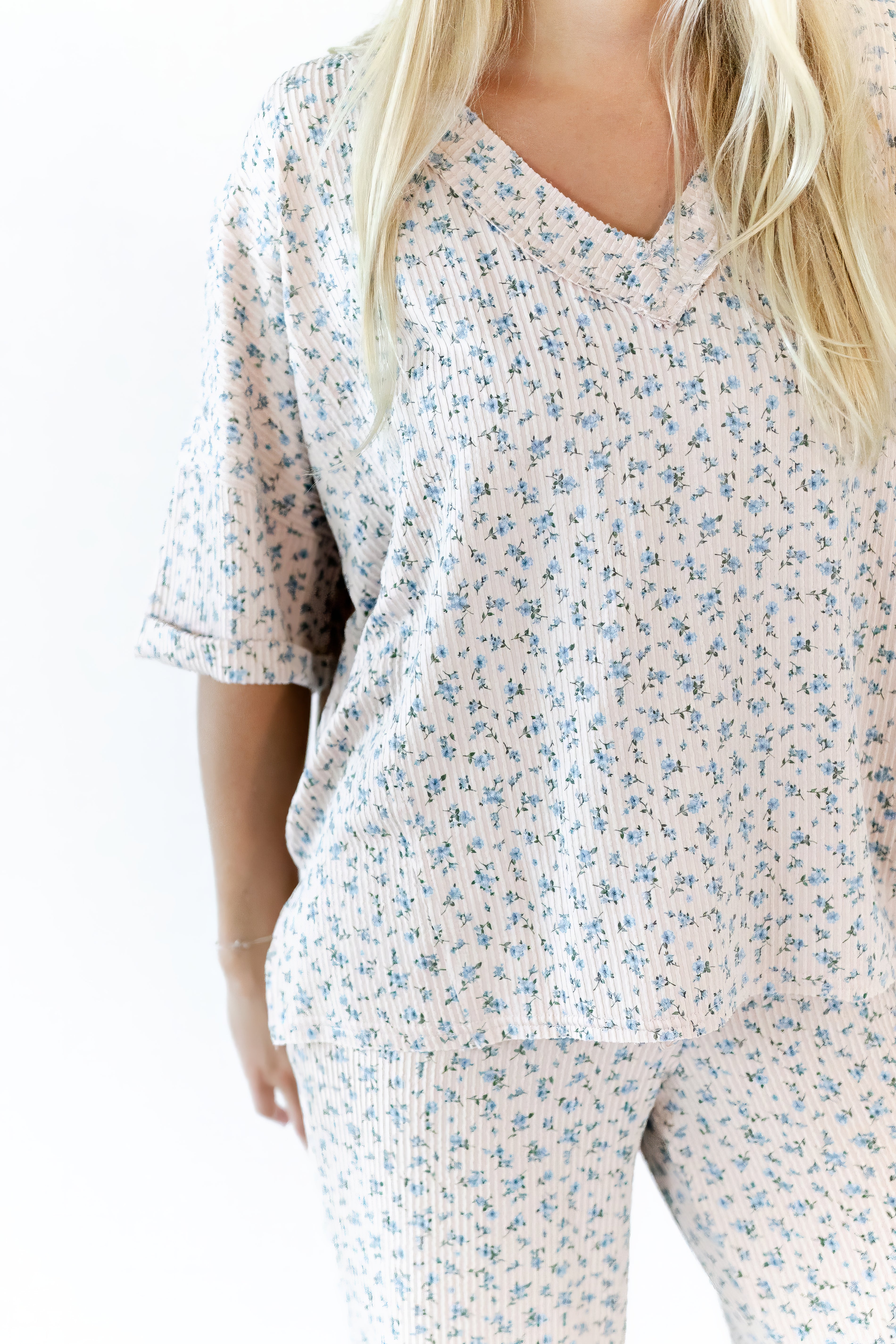 Cleo Ribbed Floral Set