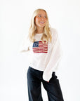 American Flag Crochet Top