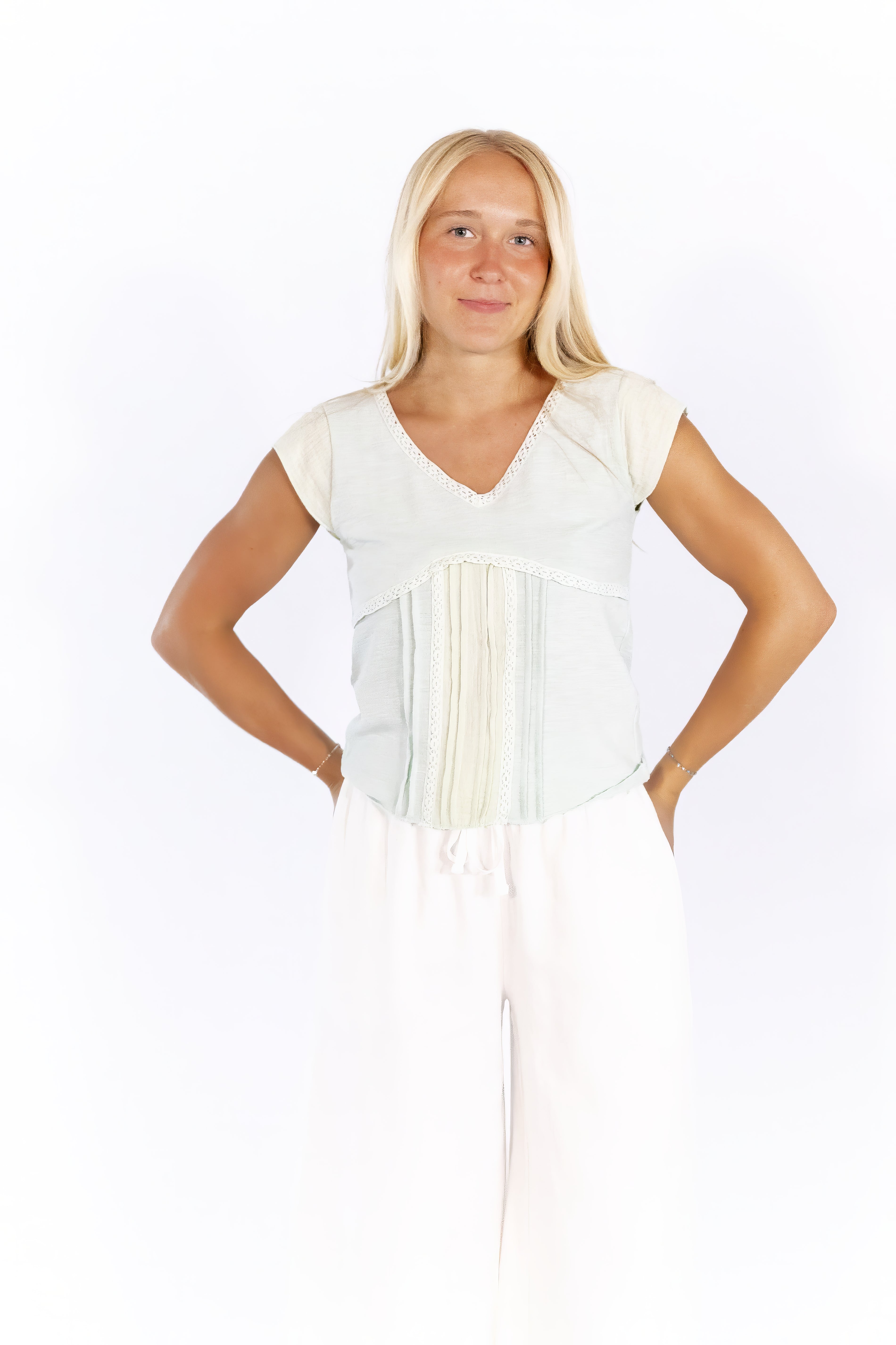 Tayan Pleat Detail Top
