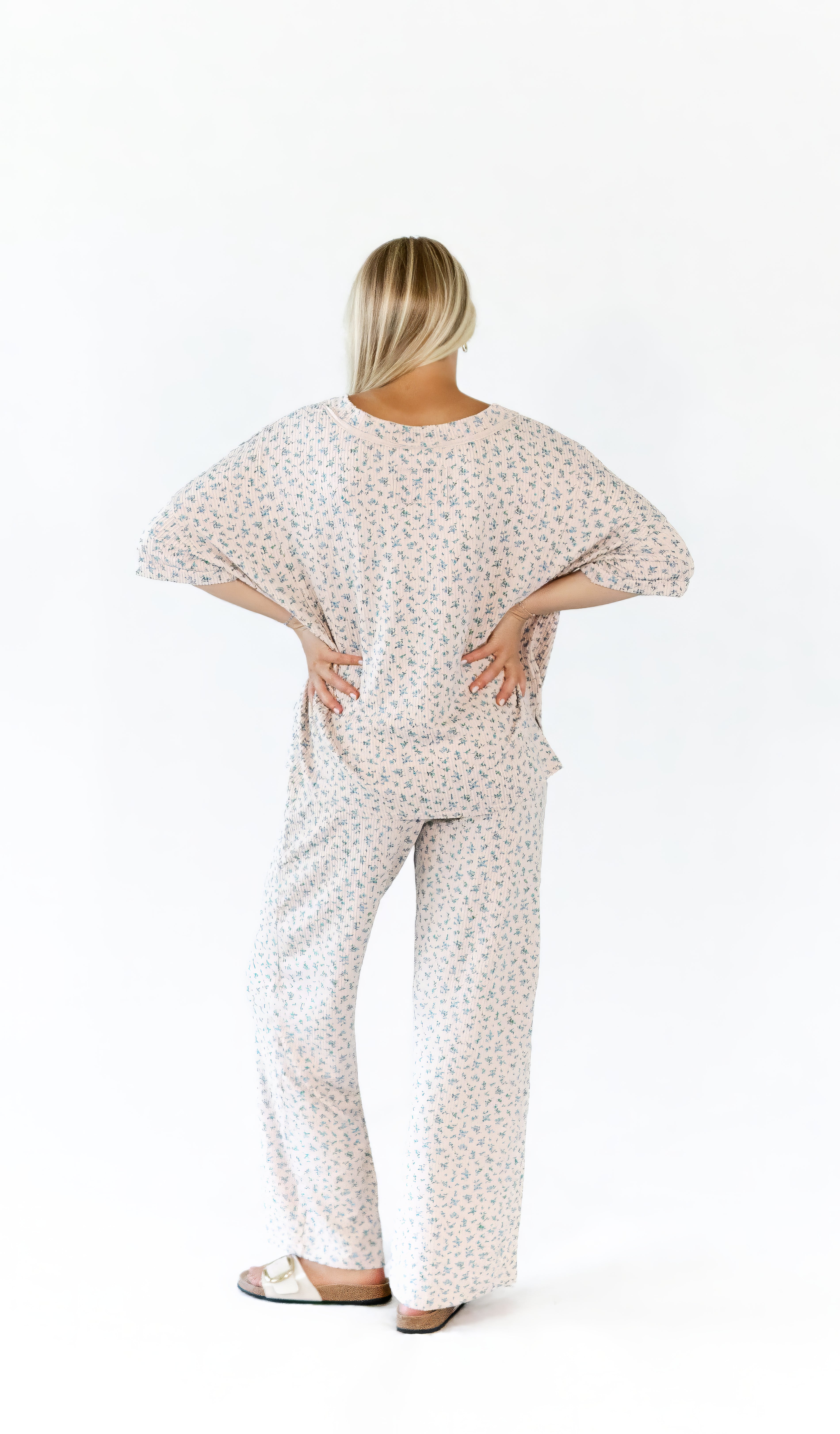 Cleo Ribbed Floral Set