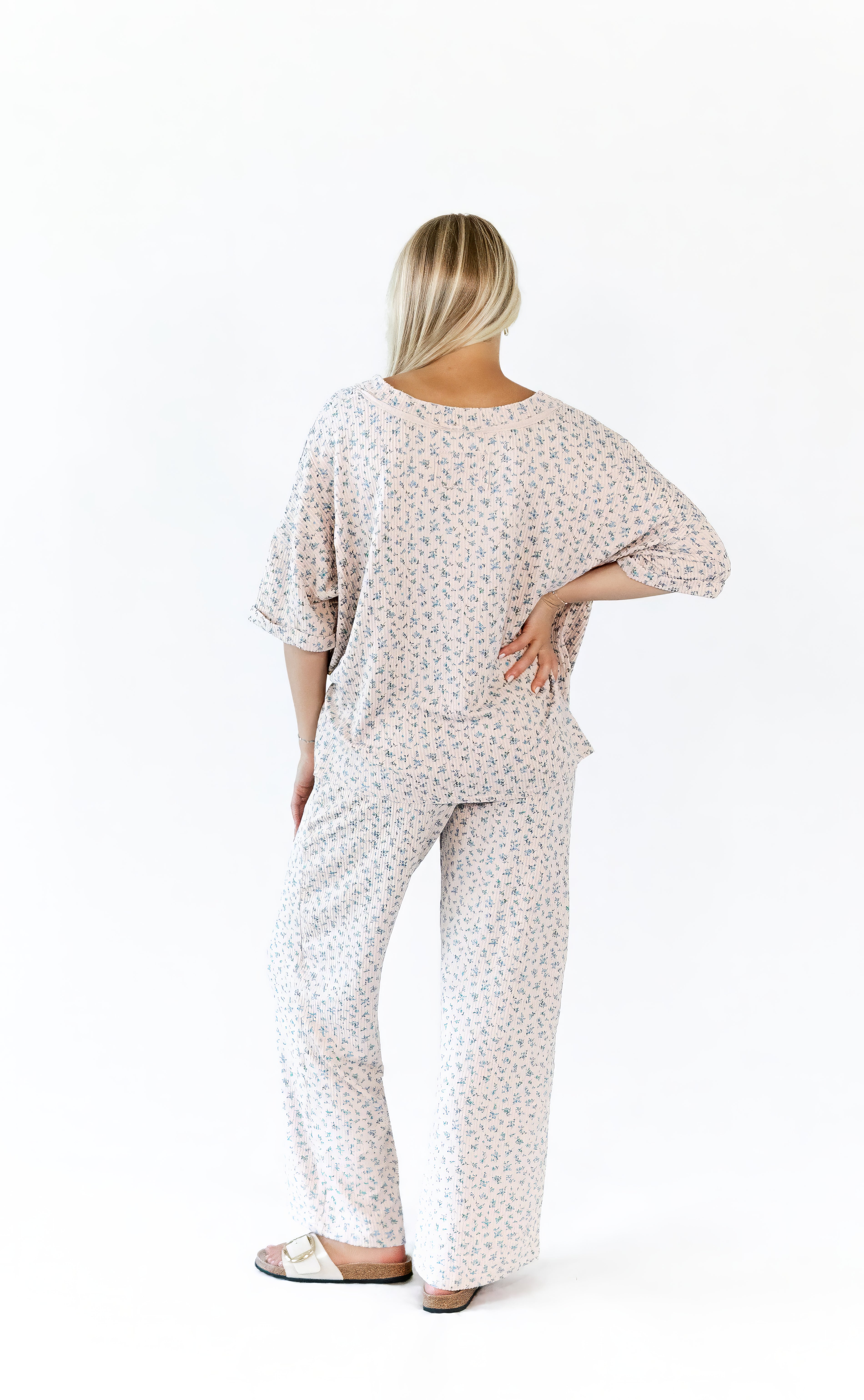 Cleo Ribbed Floral Set
