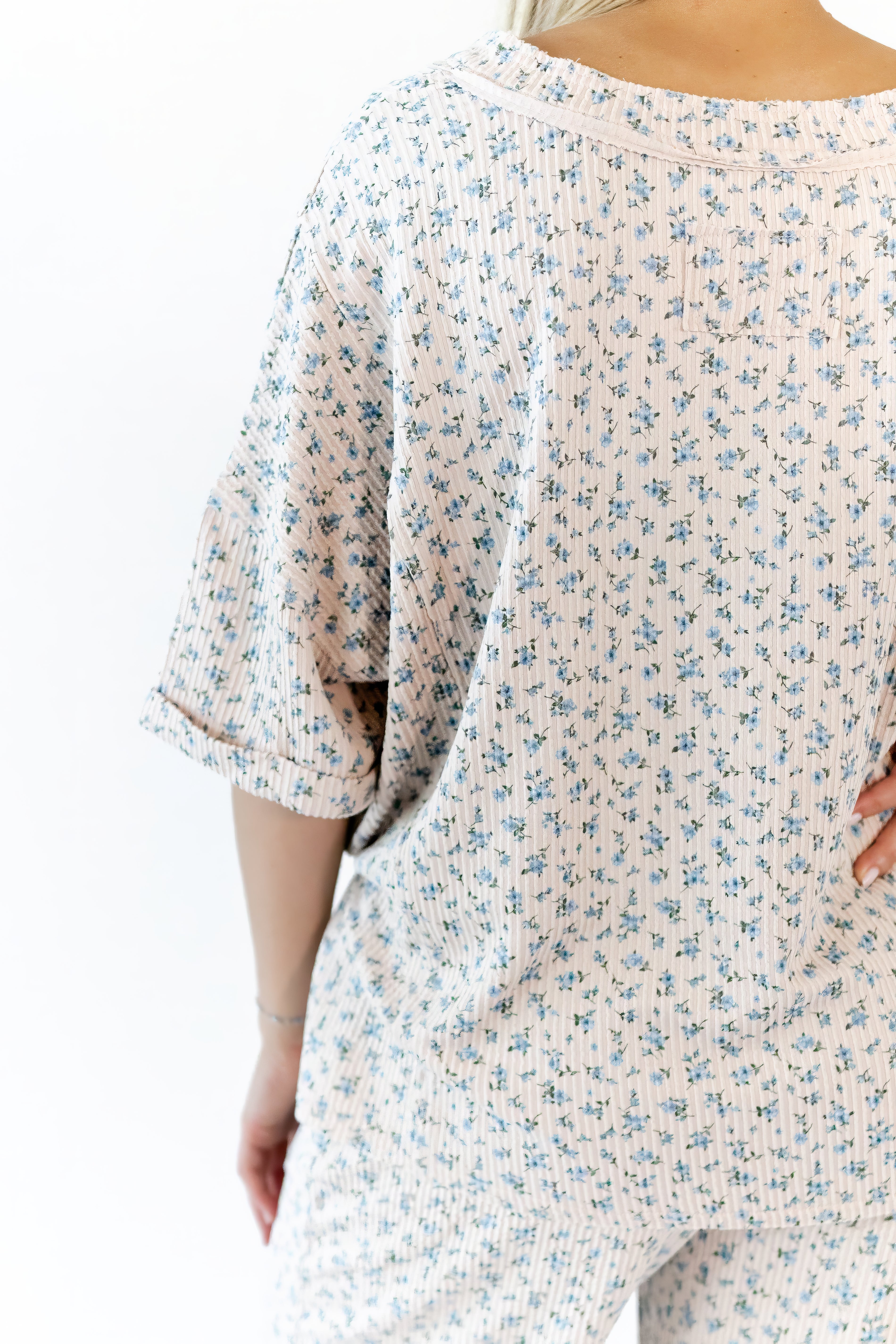 Cleo Ribbed Floral Set