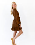 Barb Satin Finish Mini Dress