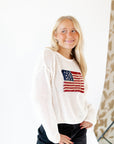 American Flag Crochet Top