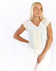 Tayan Pleat Detail Top