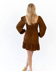 Barb Satin Finish Mini Dress