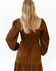 Barb Satin Finish Mini Dress