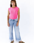 Murle Striped Tank · Pink