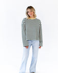 Hester Striped Crew Neck