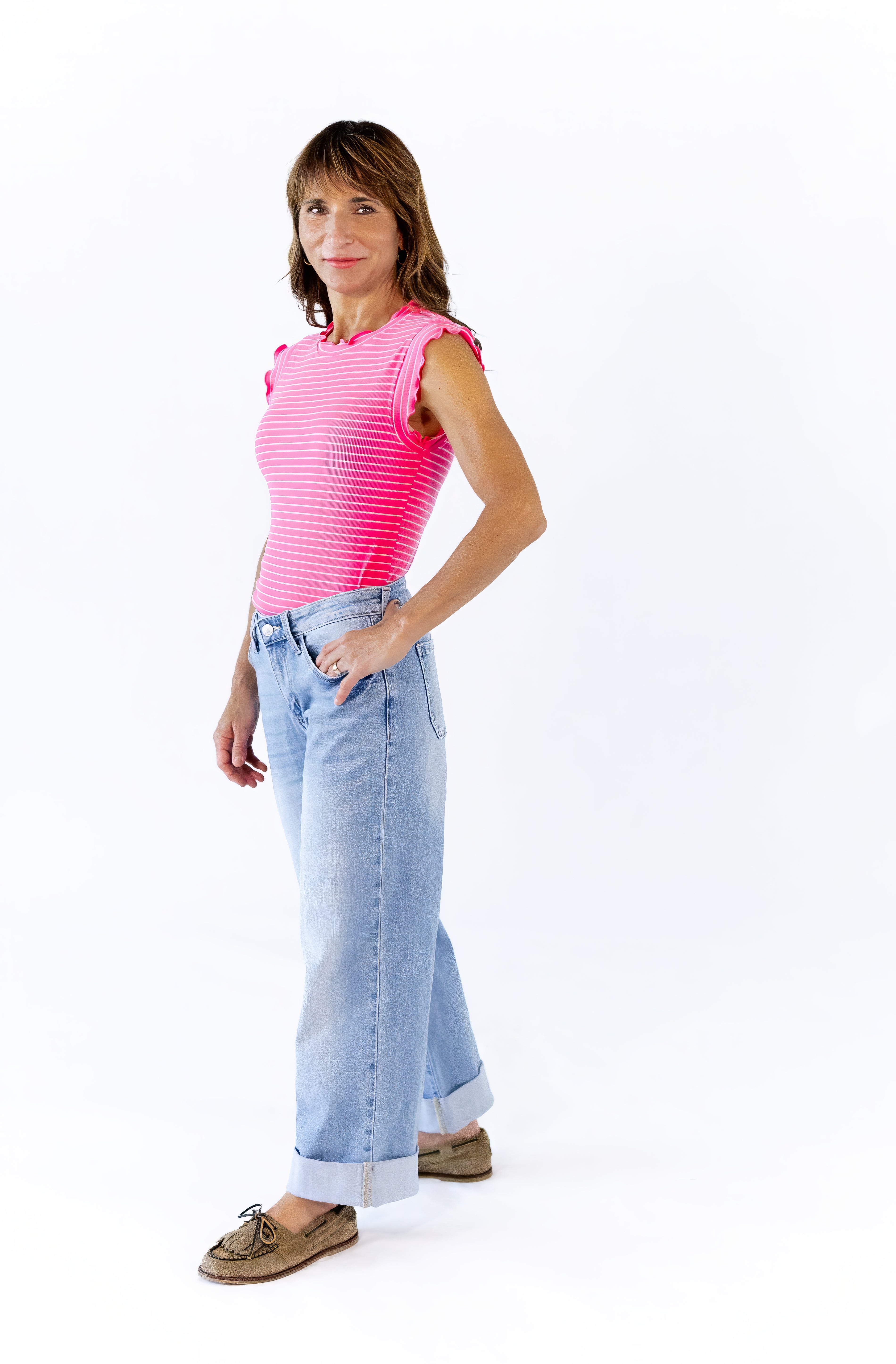 Murle Striped Tank · Pink – Twirl Boutique