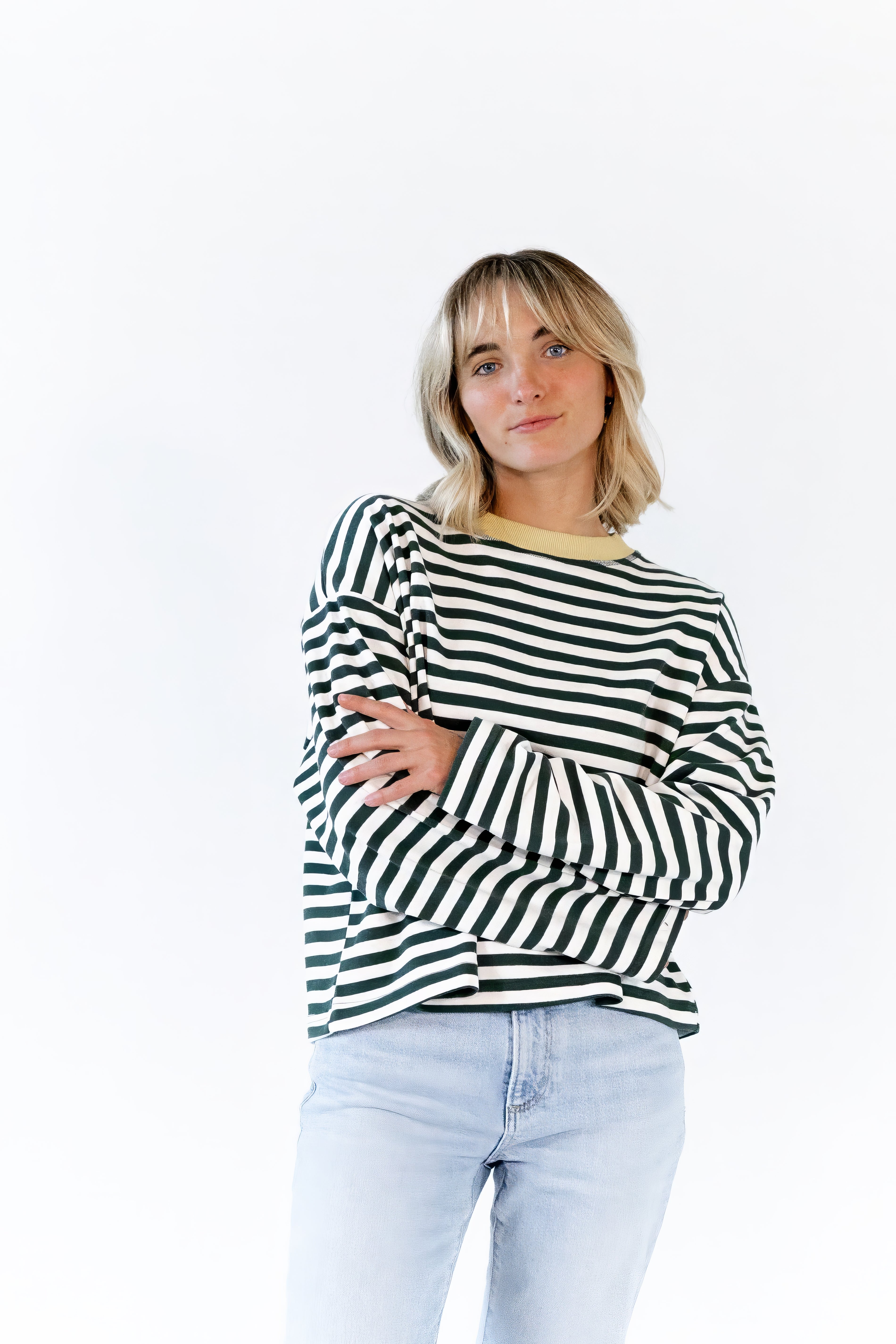 Hester Striped Crew Neck