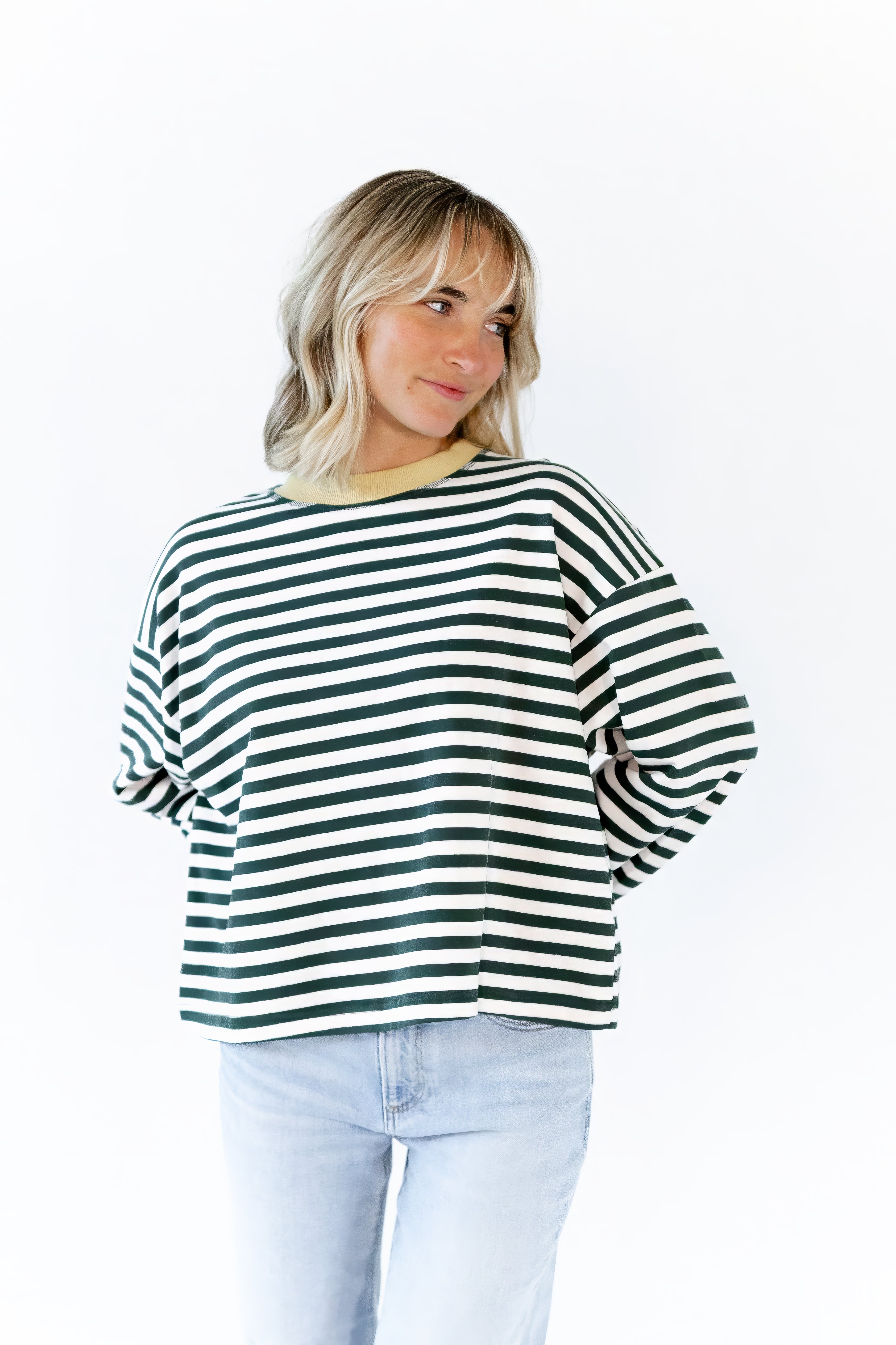 Hester Striped Crew Neck
