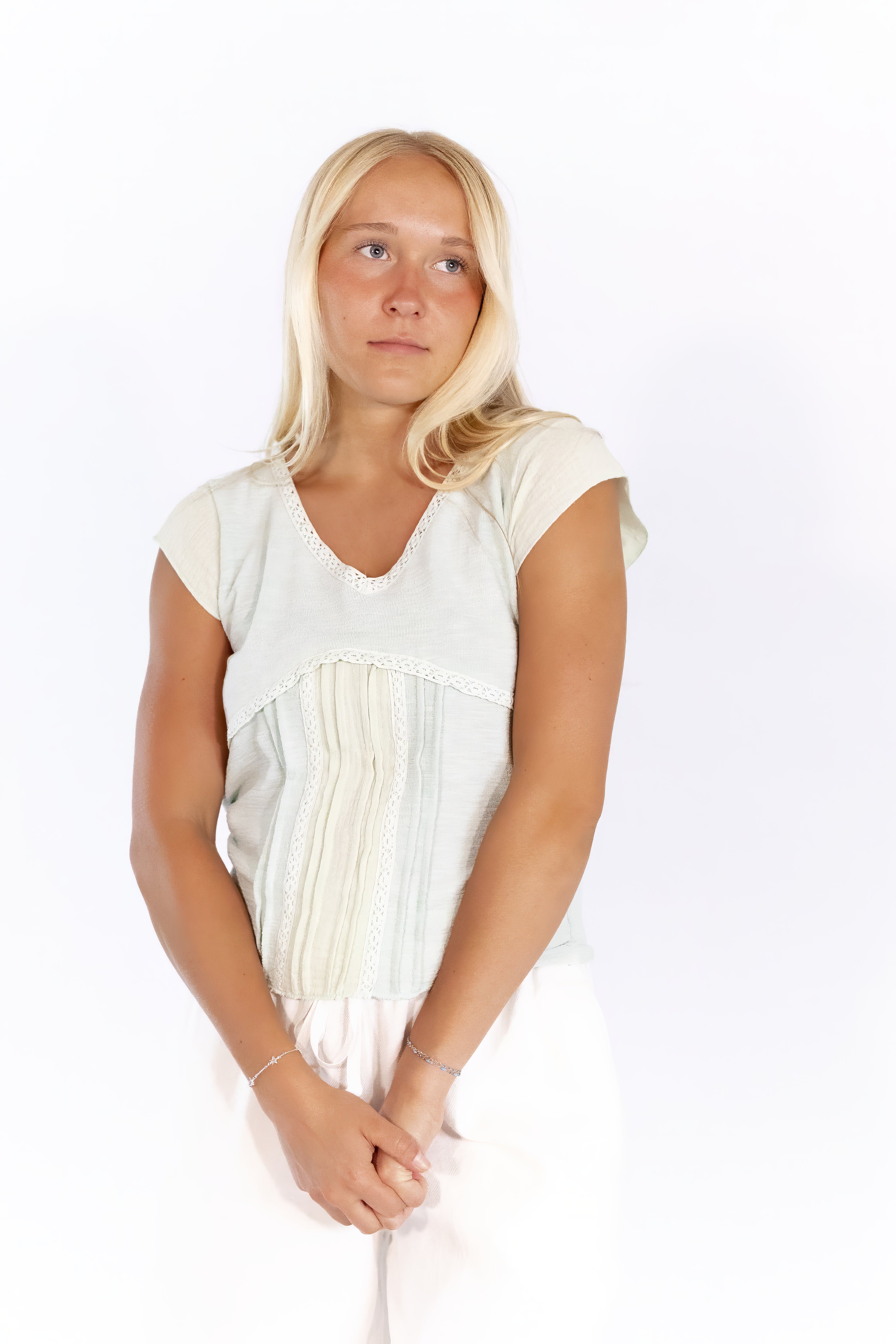 Tayan Pleat Detail Top