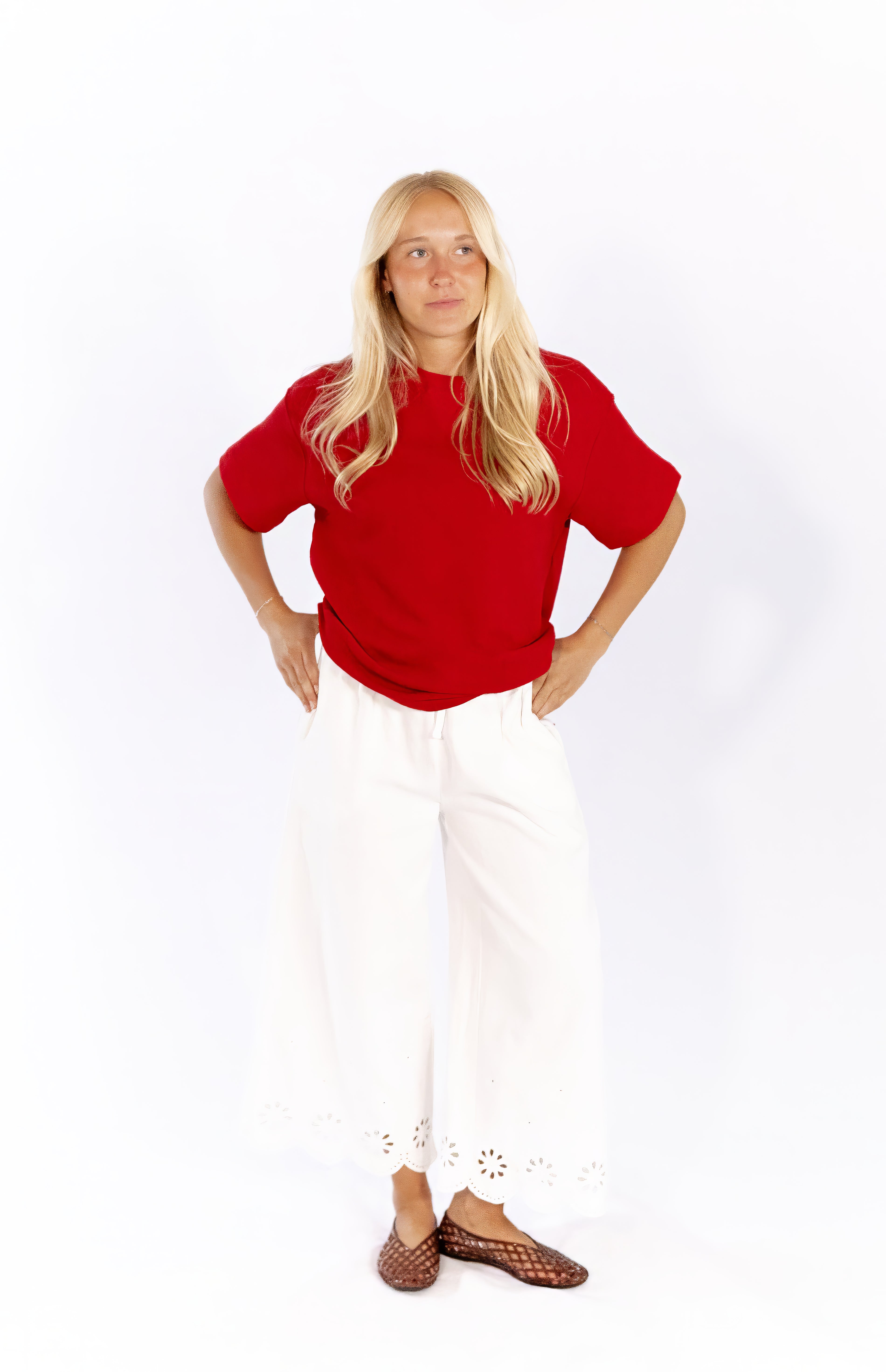 Hana Knit Top · Red