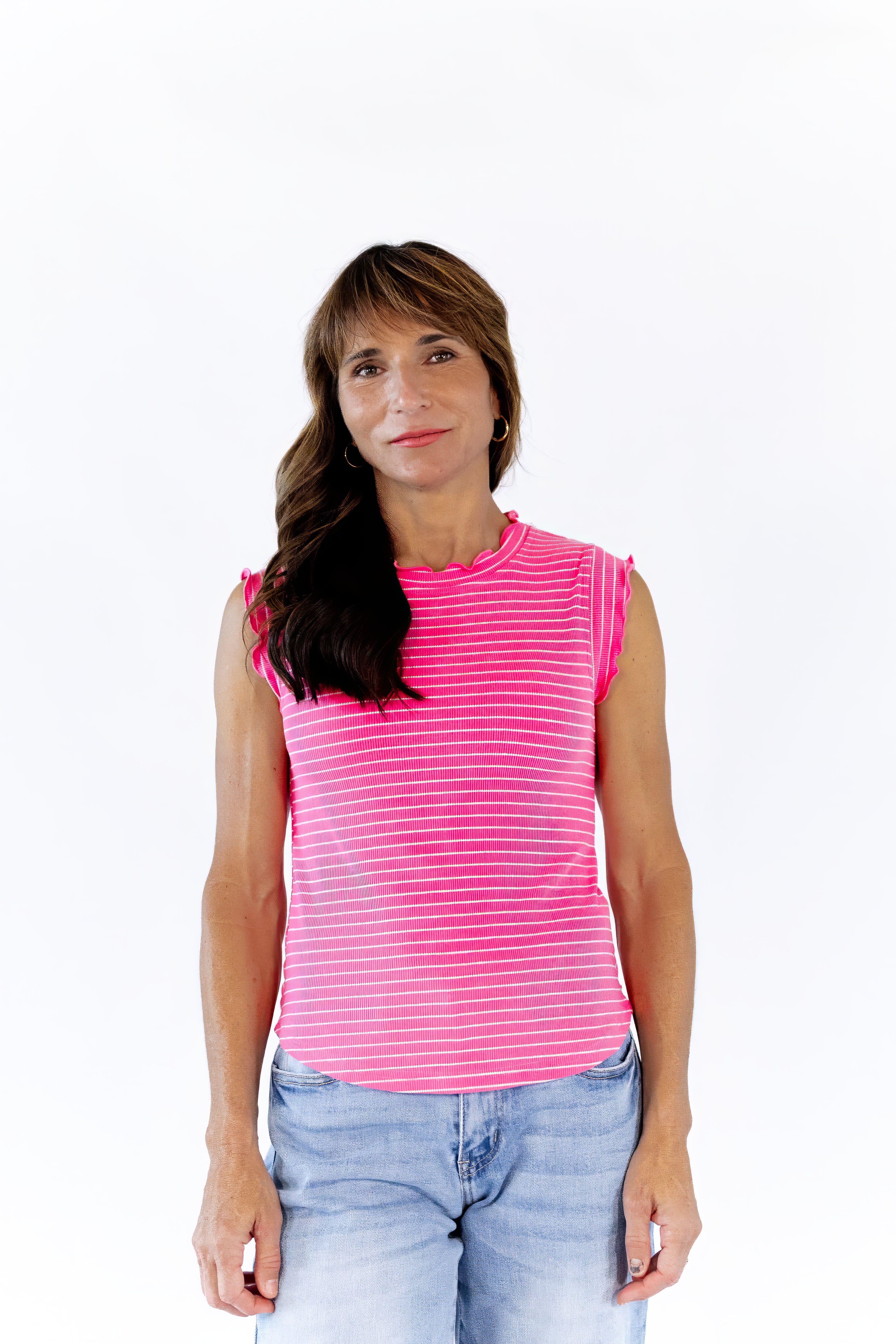 Murle Striped Tank · Pink – Twirl Boutique